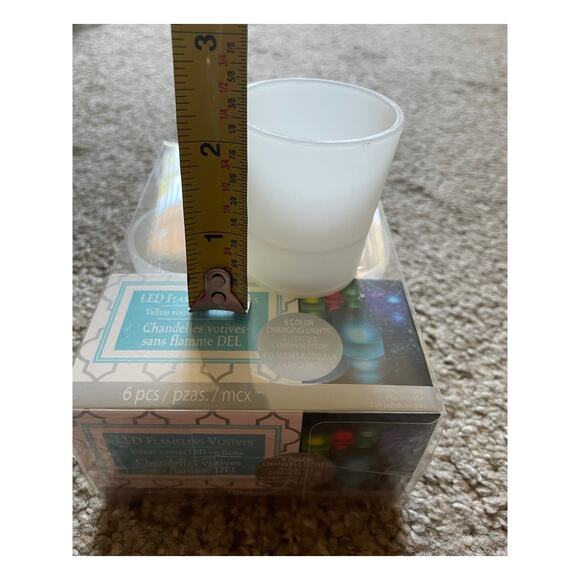 LED Flameless Tea Candles set of 6 Rainbow colors NIB - Picture 3 of 9